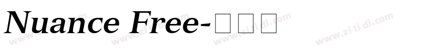 Nuance Free字体转换